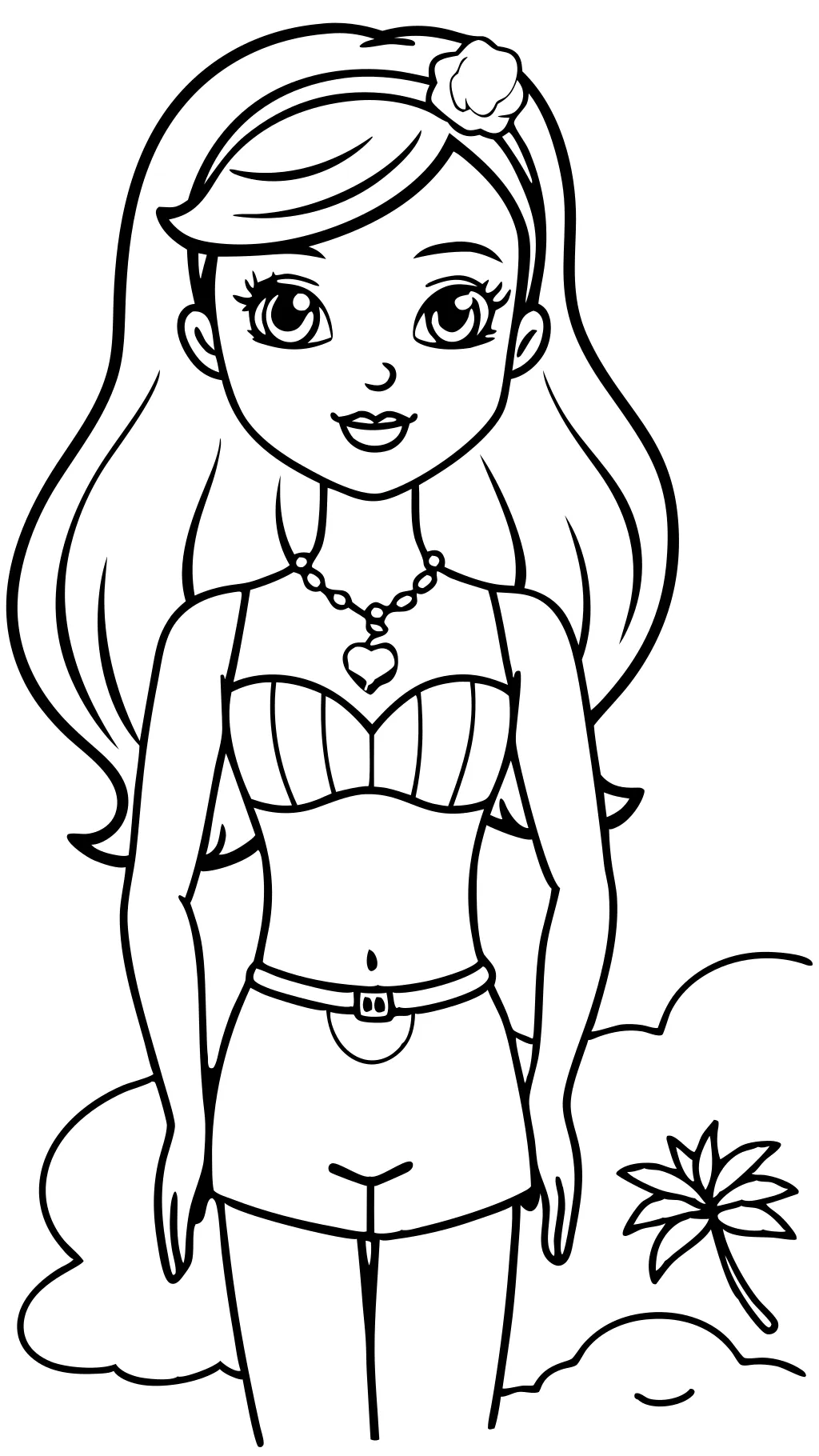 barbie doll coloring pages